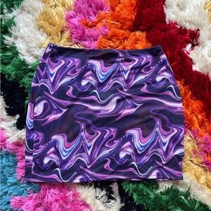 SUPERDOWN marble mini skirt